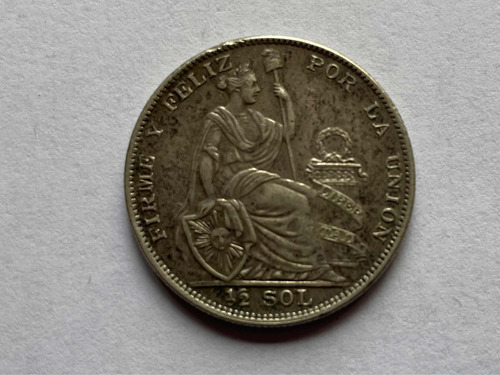 Moneda 1/2 Sol 1935 Peru