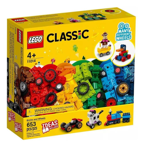 Lego Classic: Ladrillos Y Ruedas 11014