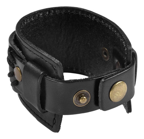 Zysta Punk Gótico Masculino Cuero Genuino 75-83 Unisex De
