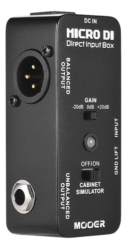 Simulador De Pedal De Efeito Mooer Cabinet Direct Di Metal D