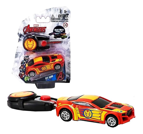 Auto Avengers Key Cars Con Llave Lanzador Iron Man Premium