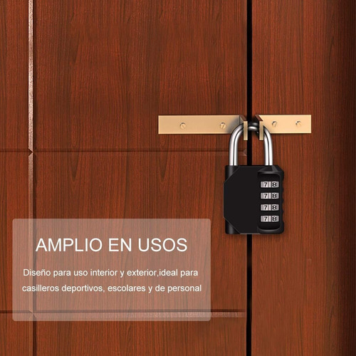 - 2pcs Candado De Combinación De 4 Dígitos, Candado Por