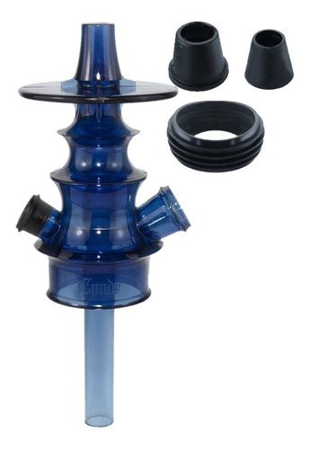 Narguile Dom Hookah Complete Conde, chimenea, carbón y alumbre, color azul