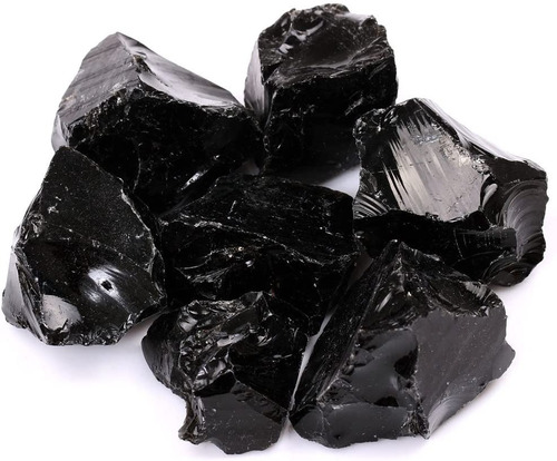 Obsidiana Negra En Bruto X 100 Gramos - Llama Sagrada