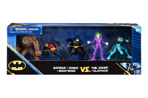 Dc Batman Pack X Mini Figuras X 5