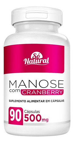 D-manose Com Cranberry 500 Mg 90 Cápsulas Só Natural