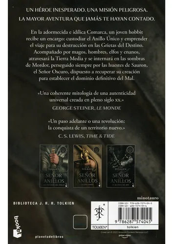 El Señor De Los Anillos. J. R. R. Tolkien. 3 Tomos