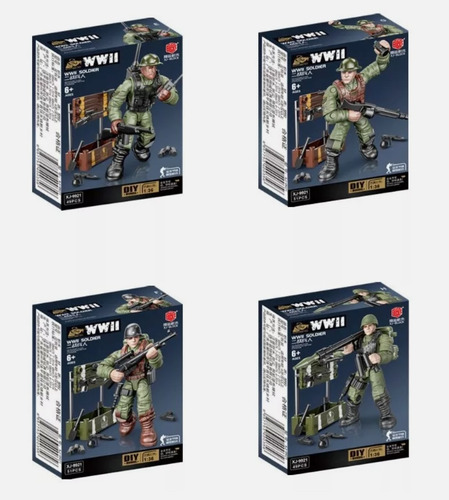Soldados Militares Armables Tipo Mega Construx Call Of Duty