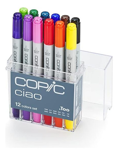 Copic Ciao Set Marcador Alcohol, 12, Básico, Conde