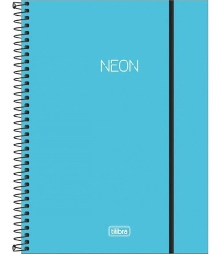 Caderno Universitário Neon Cores 10 Matérias - Tilibra