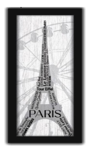 Quadro Paris Torre Eiffel Decorativo 60cm Sala Consultório