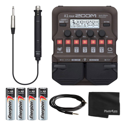 Zoom A1 Four Pedal Multiefectos 4 Pilas Aa