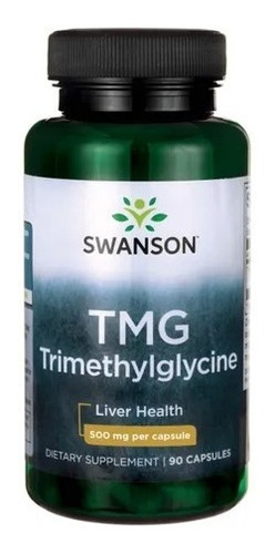 Tmg Trimetilglicina 500 mg 90 cápsulas Swanson