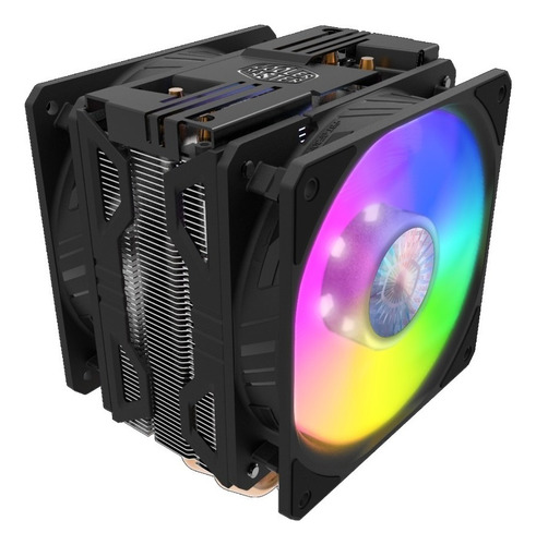 Cooler para CPU Cooler Master Hyper 212 Led Turbo Argb Refrigeración por Aire con Ventiladores Duales e iluminación ARGB compatible con Intel y AMD