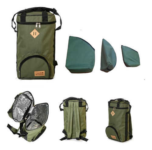 Kit Para Equipo Matero Mochila + 3 Sobres Térmicos Rockstore