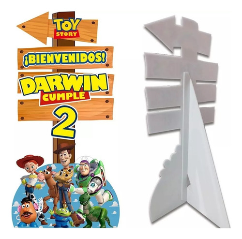 Figura Coroplast Letrero Bienvenida 1m Toy Story