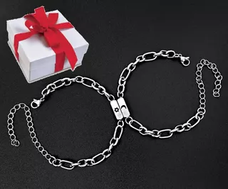 Pulsera Para Parejas De Acero Inoxidable Magnetico