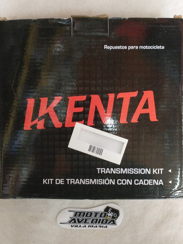 Kit De Transmision Ikenta Ybr-125 14/43-428x118 Moto Avenida