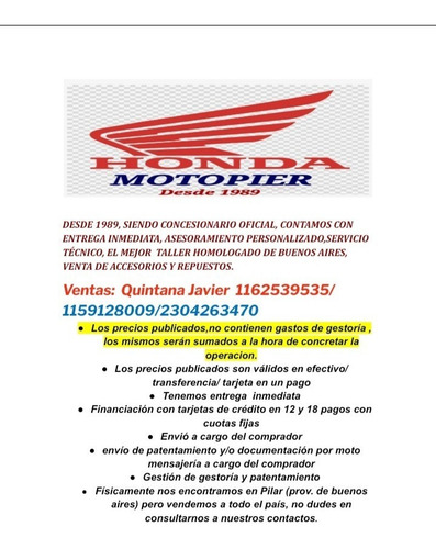 Imagen 15 de 16 de Honda Xr250/xr190 Fcia C/credicuotas C/dni O Tarj. Motopier