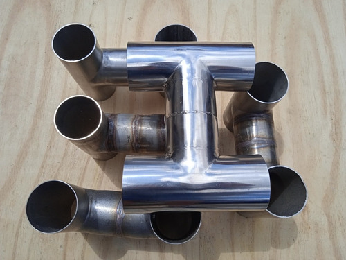 Imagem 1 de 5 de Equalizador Escape X-pipe Para Motor V6 A V12 Aço Inox 304