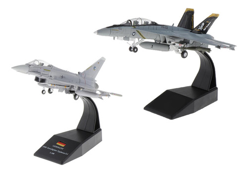 1: 100 F / A-18 Strike Helicopter + Ef-2000 Diecast Dispaly