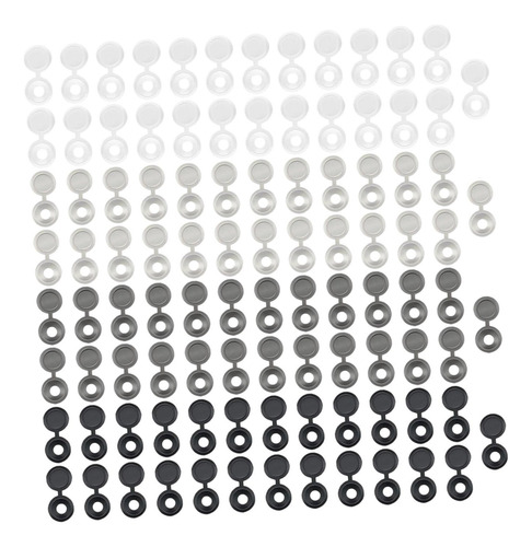 100 Tapas De Tornillos Con Bisagras, Tapas De