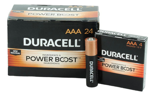 Pilas Aaa Alcalinas Duracell Power Boost Lr03 R03 24 Unds
