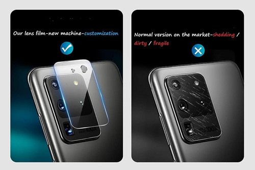 Imagen 8 de 10 de Protector Lente De Camara Galaxy S20 / S20 Plus / S20 Ultra