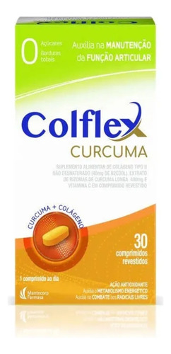 Colflex Colágeno Tipo Ii Não Hidrolisado 30 Comprimidos