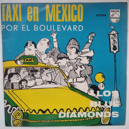 Los Blue Diamonds - Taxi En México - Sencillo De 45rpm