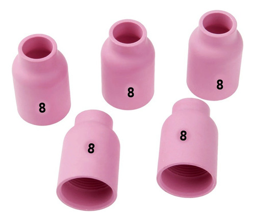 Bocal De Cerâmica Gás Lens Nº8 Embalagem Com 5 Peças