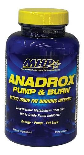 Pre Entreno Mhp Anadrox 112 Cápsulas Termogénico Sabor Sin sabor