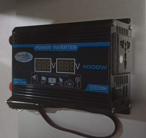 Inversor Voltaje Portatil 4000w 12vcd-110vca Onda Modificada