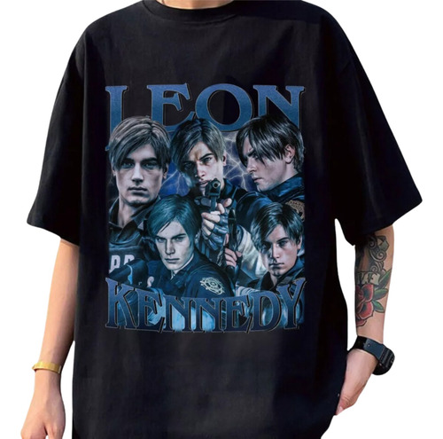 Camiseta Leon Kennedy Playera Resident Evil Hero