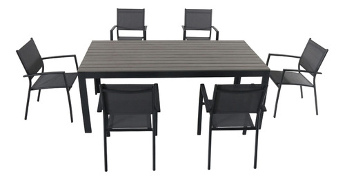 Hanover Tucson - Juego De Comedor Al Aire Libre De 7 Piezas.