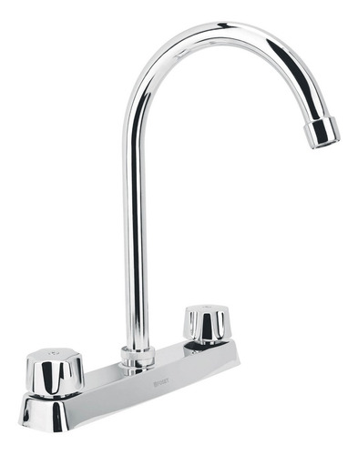 Mezcladora P/fregadero Manerales Hexagonal Curvo Foset 45615