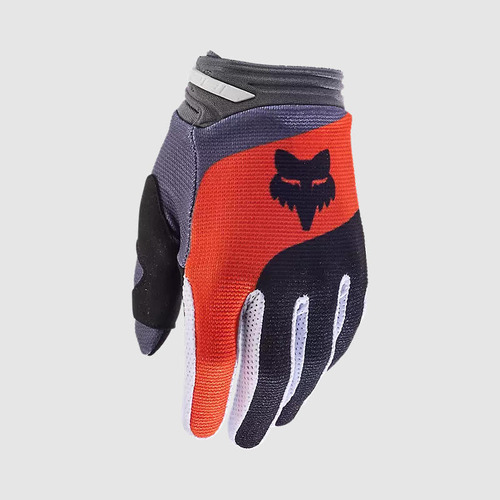 Guantes Moto Niño 180 Ballast Gris/rojo Fox Color Rojo Talla L