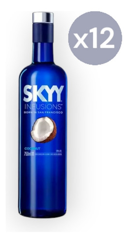 Vodka Skyy Coconut *750ml Caja X12