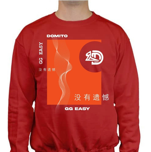 Sudadera Circulo Domito Blanco Streamerch