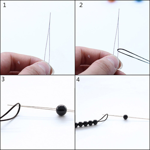Paquete De Agujas Plegables K Big Eye Beading Needles