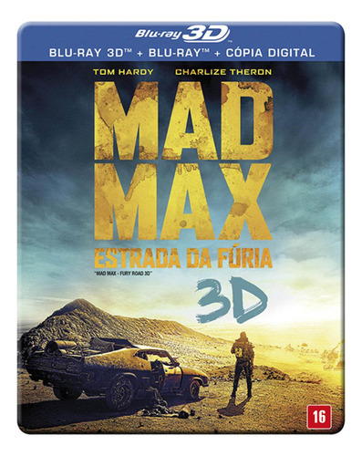 Mad Max - Estrada Da Fúria - Blu-ray 3d + Blu-ray - 2 Discos