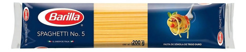 Pasta Barilla Spaghetti N° 5 200g Espagueti Pack 3 Piezas