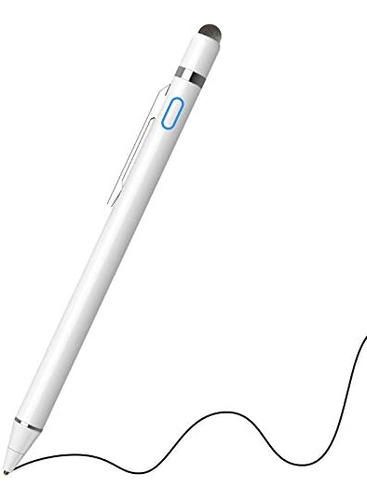 Pen Stylus Nthjoys 2in1 P/ios/android/recargable/white