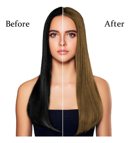 Champú Instantáneo Para Tinte De Cabello Marrón Claro 3 En A