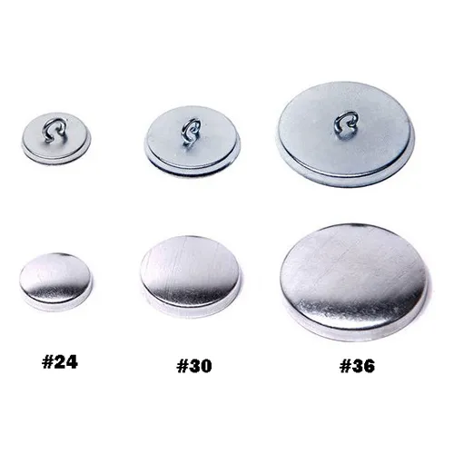 Casquetes Metalicos Para Forrar Boton #36 X 500 Unidades