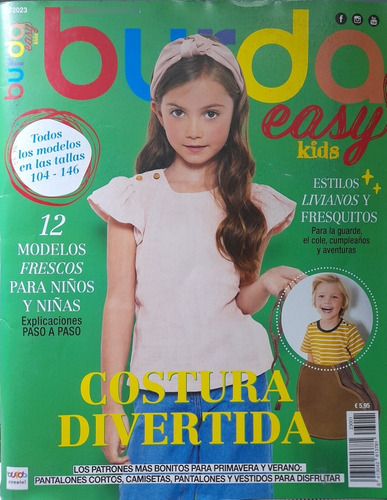 Revista Burda Easy Kids  Bebes Niños Moldes  Costura 