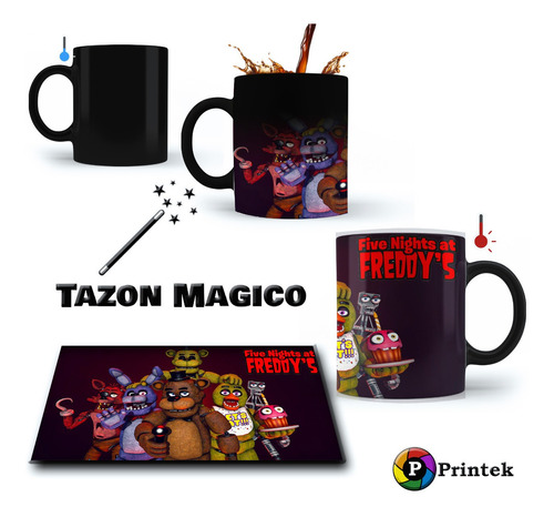 Tazon Magico Five Nights At Freddy - Varios Modelos 