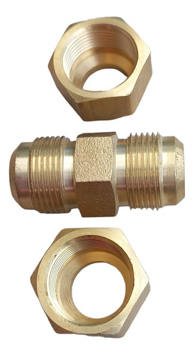 Conector Flare De 5/8 Con Tuercas Para Tuberías De Aire Ac