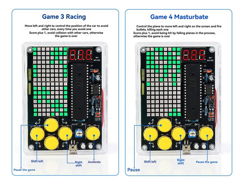 Consola De Juegos Diy Game Kit Con Electro De Voz