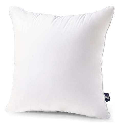 Inserto De Almohada Cuadrada Con Funda De Algodón 100%